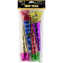 PARTY HORN NEW YEAR; ASSTD COLOR 4PCS