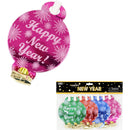 BLOWOUT W/CARD "HAPPY NEW YR" ASSTD; 8PCS