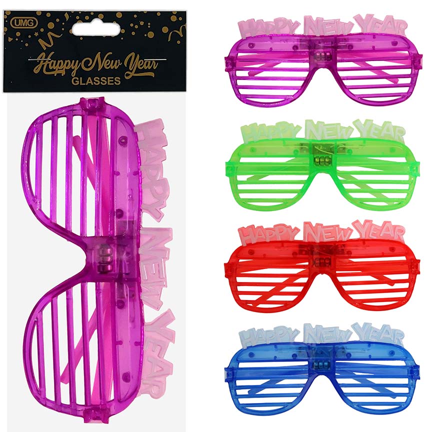 SHUTTER GLASSES W/ LIGHT ASSTD COLORS