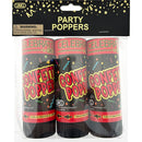 CONFETTI POPPERS; 3PCS