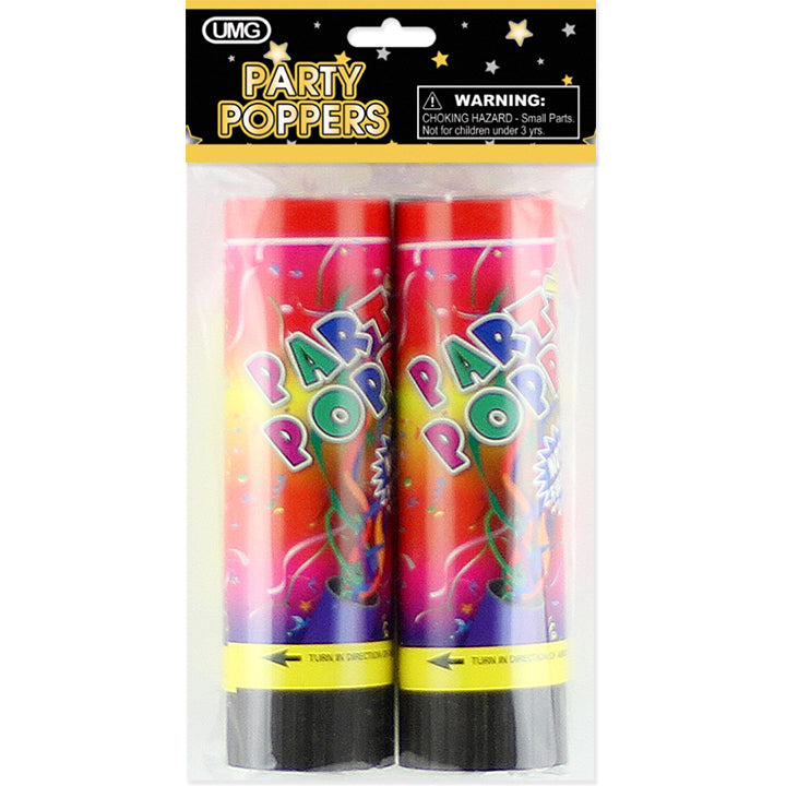 CONFETTI POPPERS; 2 PCS