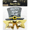 HAPPY NEW YEAR STAR GLASSES LIGHT GOLD