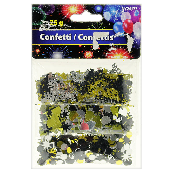 NEW YEAR CONFETTI 25G 3ASTD