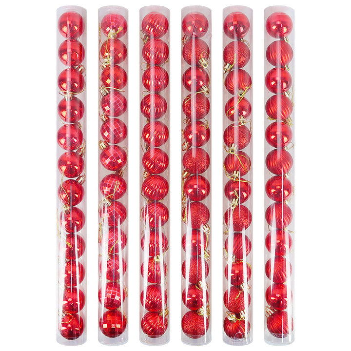 BALL 4CM X 12PC RED