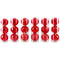 BALL TUBE 8CM X 3PC RED