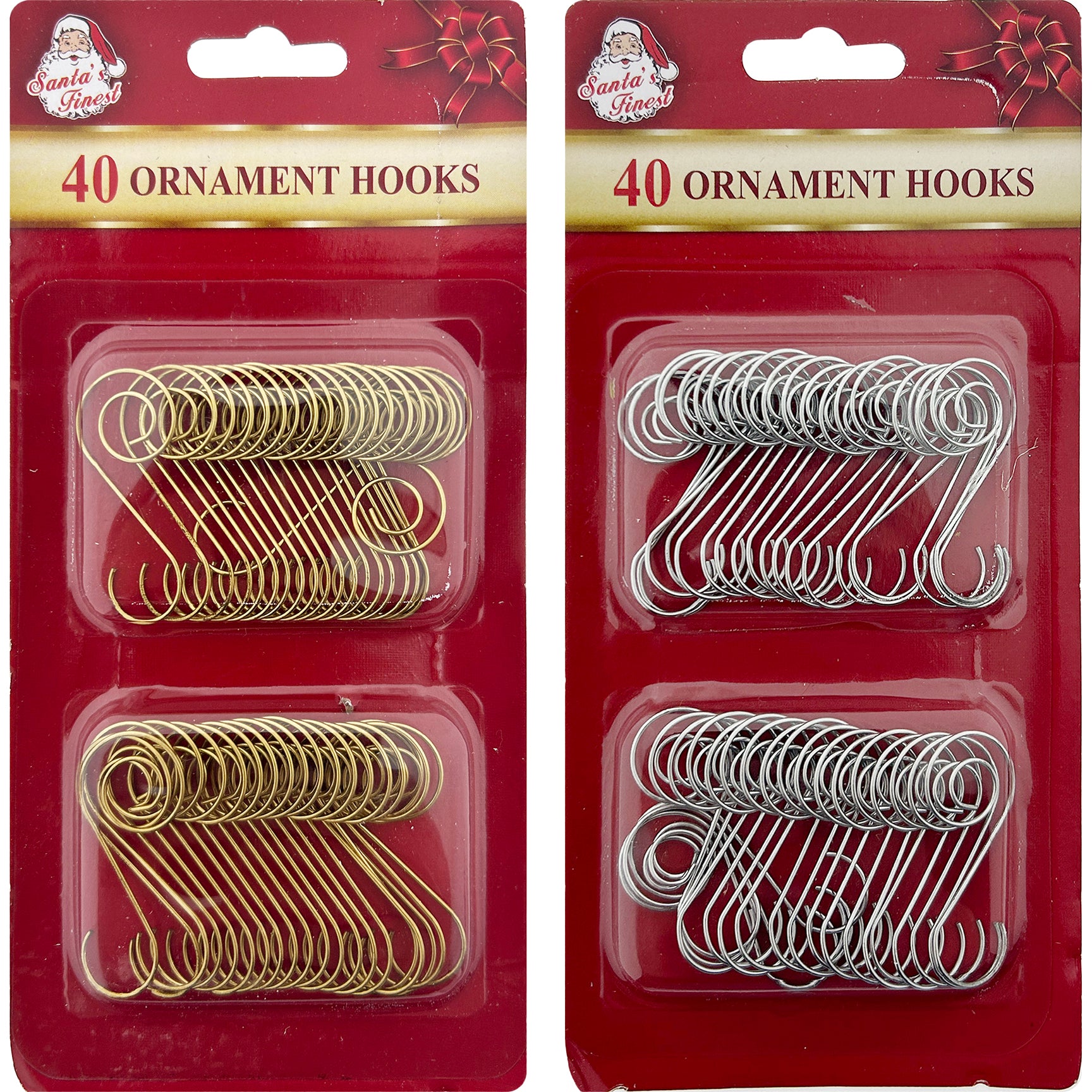 40PC ORNAMENT HOOKS 4.2CM