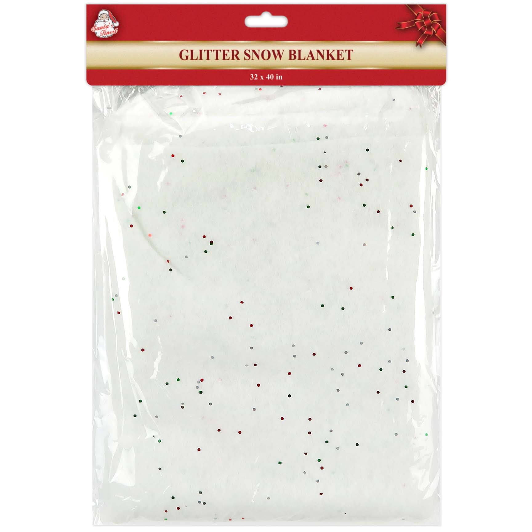 GLITTER SNOW BLANKET 32*40IN