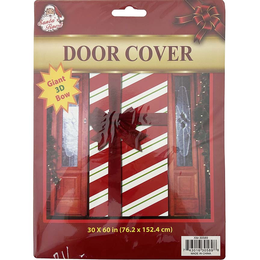 DOOR COVER W/ GIANT BOW 3D  30*60IN