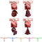 GARLAND FOIL; SANTA/TREE/BELL/CANE 27CMx12CM