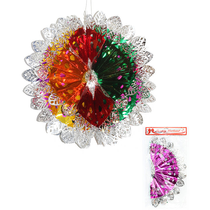 BALL DECORATION; FOIL LEAF CUTOUTS