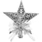 TREE TOP STAR  DECORATED 21CM SILVER