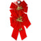 VELVET BOW W/BELL SET OF 2 LACE ROPE