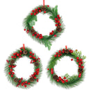 CHRISTMAS WREATH W/ BERRY 3ASTD