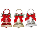 BELL DOOR HANGER W/ BERRIES HALF-BELL 16CM TRD