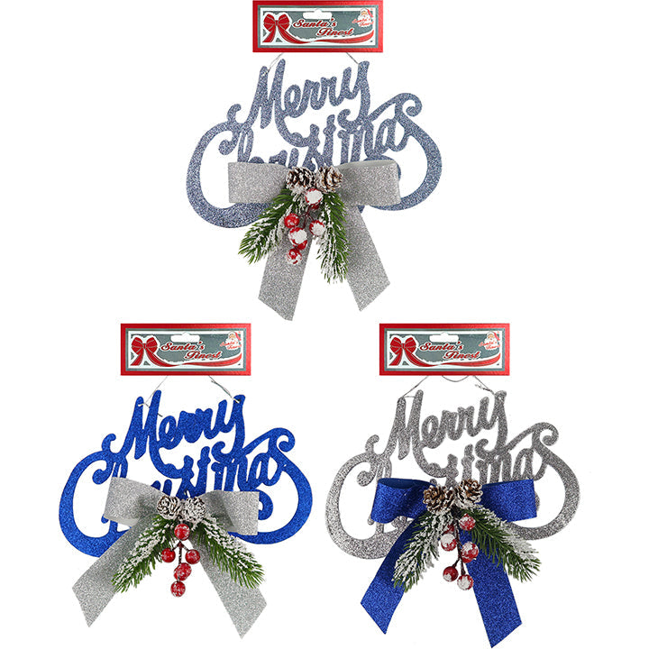 MERRY XMAS DECORATED 1PC WL