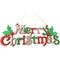 MERRY XMAS GLITTER 40X15CM TRD