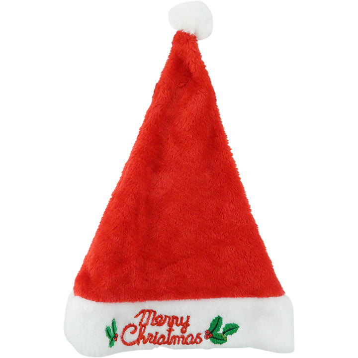 HAT PLUSH MERRY XMAS EMB