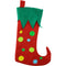 STOCKING ELF FELT POLKADOT