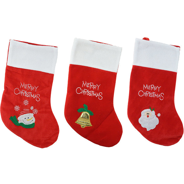 STOCKING MERRY XMAS 4ASSTD