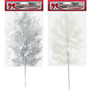 CHRISTMAS BRANCH 3PC SILVER