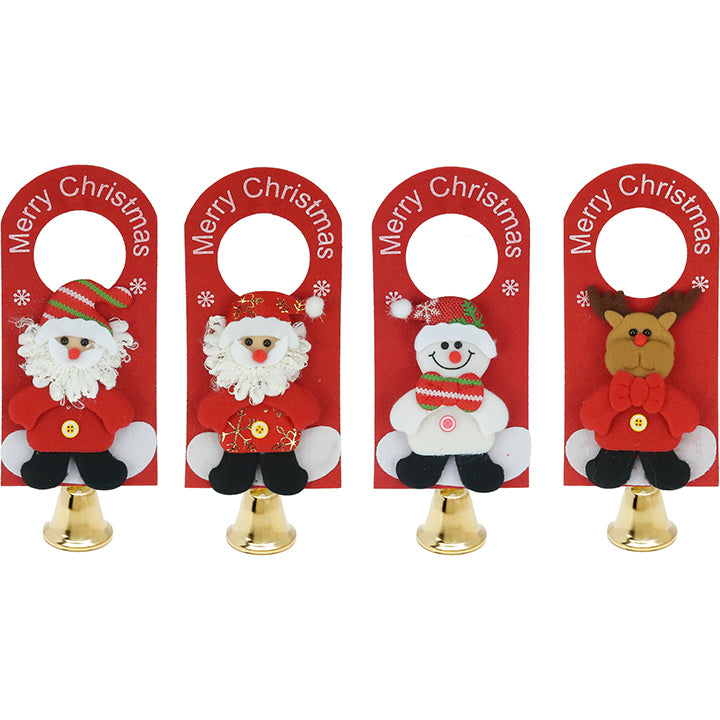 DOOR HANGER DOLL WITH BELL 4 ASSORTED