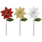 POINSETTIA LONG STEM GLITR ASST3