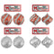ORNAMENT W/SWIRLS GLITR 8CM 2PC WHR