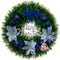 WREATH 36CM DECORATED DOS MD