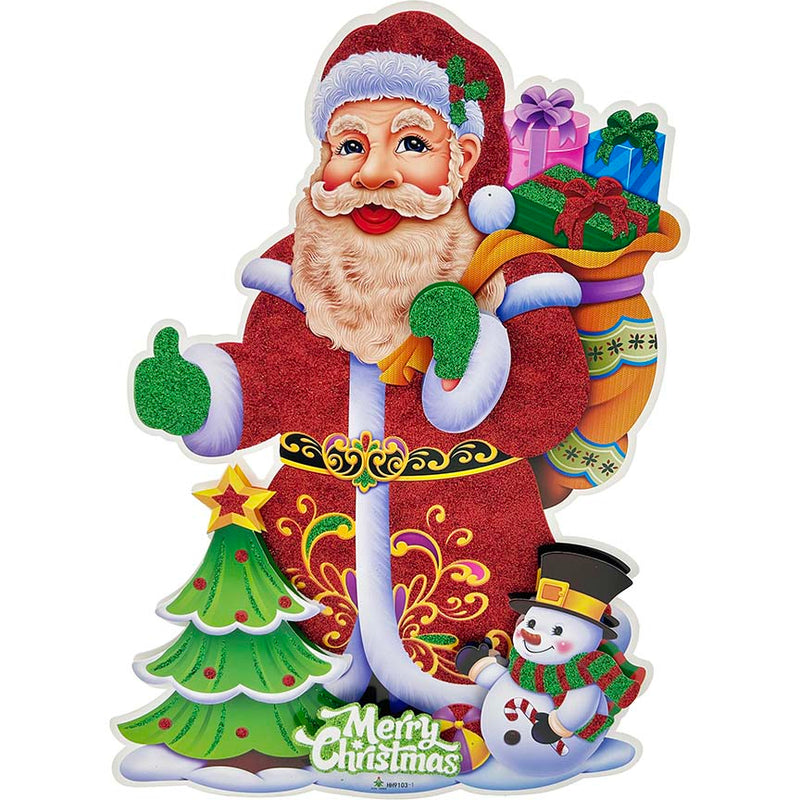 PAPER PLAQUE SANTA CLAUS (ENG)