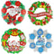 PAPER PLAQUE WREATH 4 ASSTD (ENG)