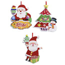 PAPER PLAQUE "FELIZ NAVIDAD" 3ASSTD