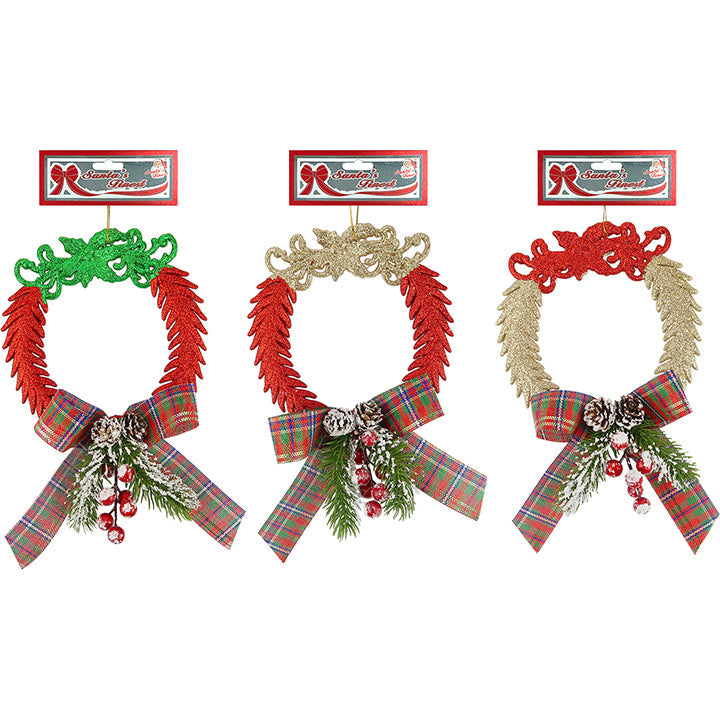 WREATH DECORATED 1PC TRD