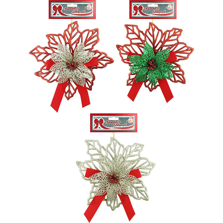 POINSETTIA; DECORATED 1PC TRD