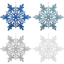 SNOWFLAKE GLITTER DESIGN 33CM 1PC WL