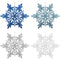 SNOWFLAKE GLITTER DESIGN 33CM 1PC WL