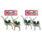 REINDEER DECORATED 15CM 2PCS SCH