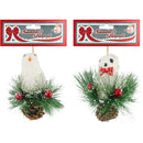 SQUIRRELS/BIRD W/ PINE DECOR 2ASSTD 1PC