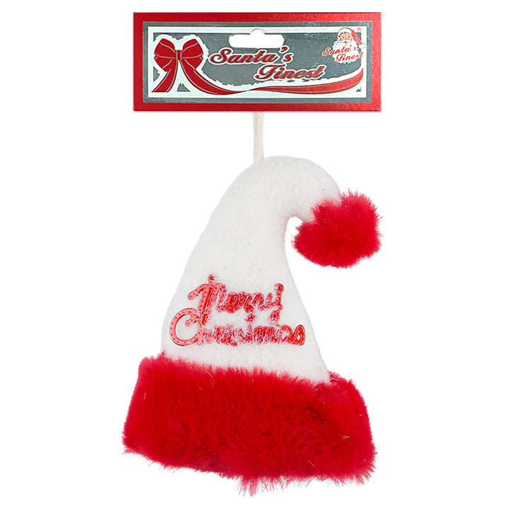 HAT "MERRY CHRISTMAS" RED&SILVER 1PC