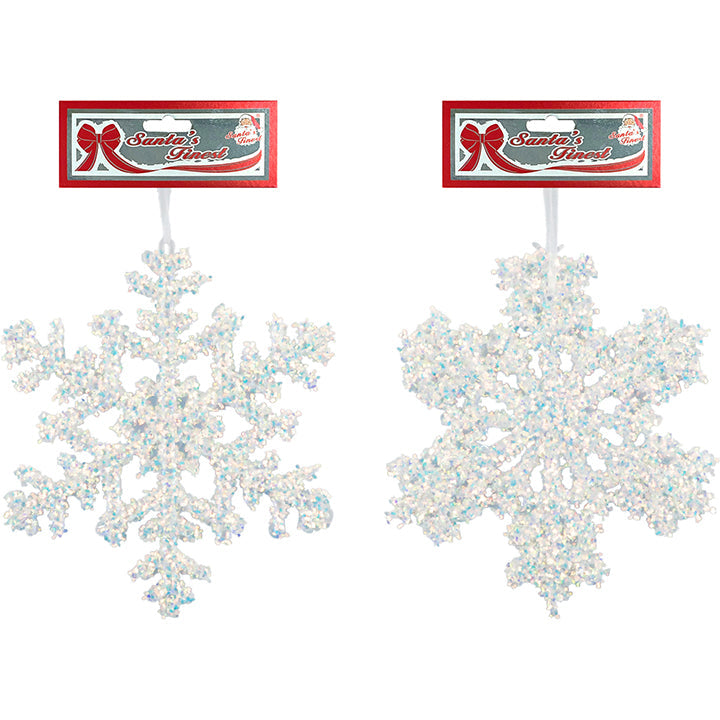 SNOWFLAKE 20CM 1PC LIGHT BLUE 2ASTD