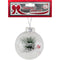 BALL ORN; "MERRY CHRISTMAS" CLEAR W/ BERRIES 8CM 1PC