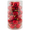 30PK BALL TUBE RED 6CM