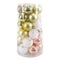 30PK BALL TUBE LT GOLD 6CM