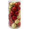 30PK BALL TUBE RED&GLD 7CM