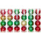 BALL TUBE DESIGNER 4PC 7CM (RED&GRN)