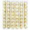 BALL TUBE DESIGNER 8PC 5CM (LIGHT GOLD)