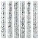 BALL TUBE DESIGNER 8PC 5CM (SILVER)