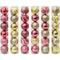 BALL TUBE DESIGNER 6CM 6PC BLUSH