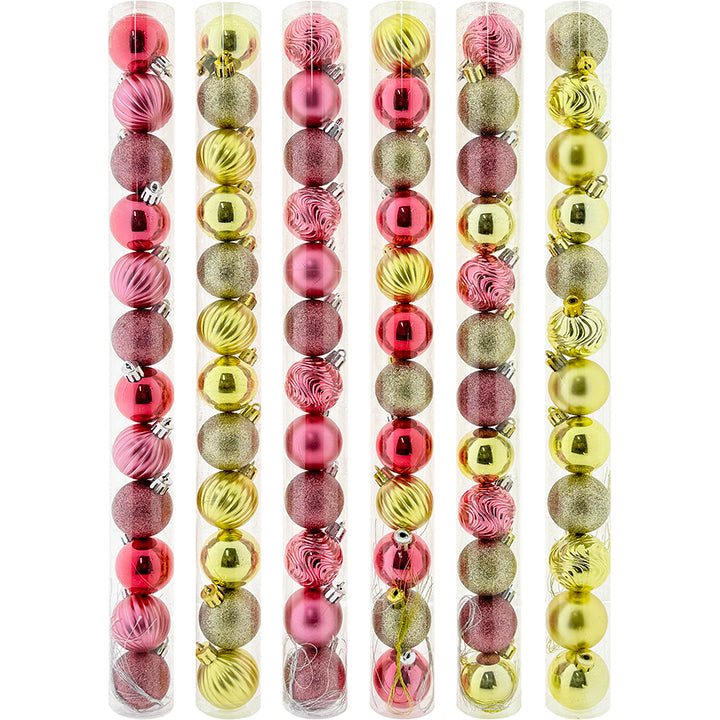 BALL TUBE DESIGNER 12PC 4CM BLUSH