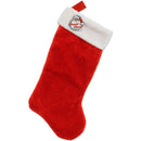 SANTA STOCKING 19" PLUSH FOLD-OVER CUFF