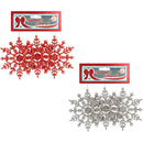 SNOWFLAKE 12CM 3PC WHR